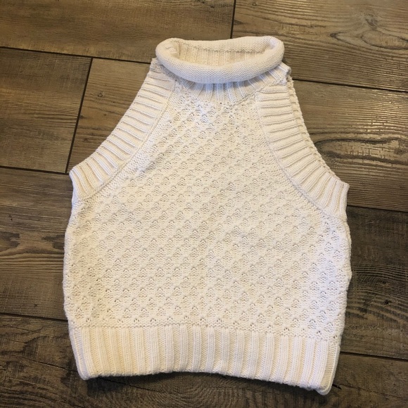 Sam Edelman Milla Sweater Crop Top - Picture 4 of 7